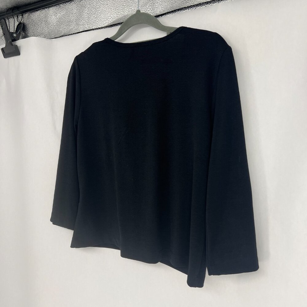 Rabbit Rabbit Rabbit Black Cardigan with Gingham Trim - Picture 6 of 8